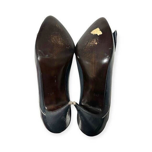Vintage Maud Frizon Dark Gray Pumps with Bow, Size 40.5 EU - Picture 8 of 15